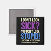 Rheumatoid Arthritis Awareness Quote I Don't Look Magneet (Voorkant / Achterkant)