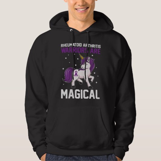 Rheumatoid Arthritis Warriors Are Magical Awarenes Hoodie (Voorkant)