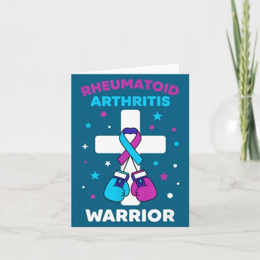 Rheumatoid Warrior Arthritis Awareness Humor Kaart (Voorkant)