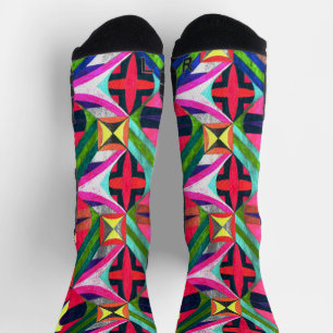 RHF-Kaleidoscoop Raster Sokken