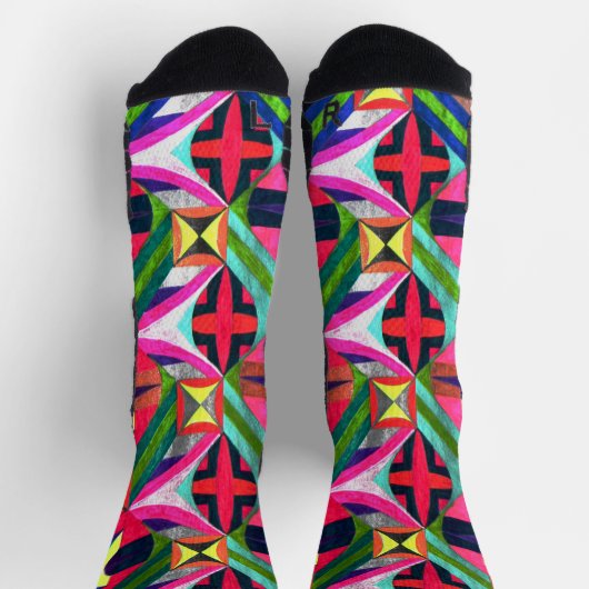 RHF-Kaleidoscoop Raster Sokken (Top)