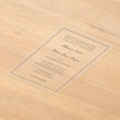 Rhianna traditionele bruiloft acryl uitnodigingen (Laagn)