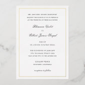 Rhianna traditionele bruiloft folie uitnodiging (Voorkant)