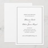 Rhianna traditionele bruiloft save the date (Voorkant / Achterkant)