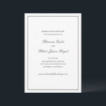 Rhianna traditionele bruiloft save the date<br><div class="desc">Traditionele stijl bruiloft opslaan van de datum met een eenvoudig en minimaal ontwerp met uw namen in een elegant script en uw evenement details in een klassieke serif lettertype.</div>