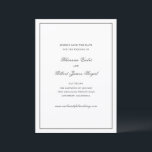 Rhianna traditionele bruiloft save the date<br><div class="desc">Traditionele stijl bruiloft opslaan van de datum met een eenvoudig en minimaal ontwerp met uw namen in een elegant script en uw evenement details in een klassieke serif lettertype.</div>
