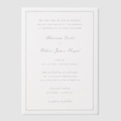 Rhianna traditionele bruiloft vellum uitnodigingen (Voorkant)