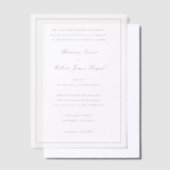 Rhianna traditionele bruiloft vellum uitnodigingen (Offset)