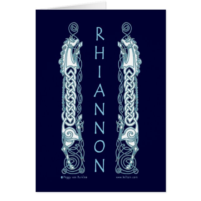 Rhiannon Celtic Horse Card (Voorkant)