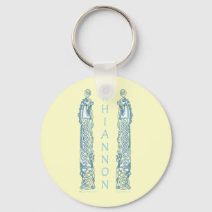 Rhiannon Celtic Horse Sleutelhanger, wit Sleutelhanger