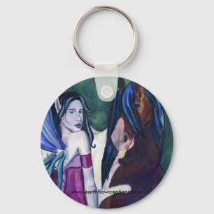 Rhiannon en haar Fae Horse Sleutelhanger