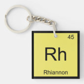 Rhiannon Name Chemistry Element Periodic Table Sleutelhanger (voorkant)