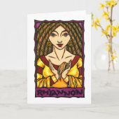 Rhiannon-Wenskaart Kaart (Gele Bloem)
