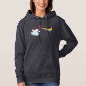 Rhiannon's regenboogvlinder hoodie (Voorkant)