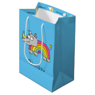 Rhinbow Rhino Rainbow Gift Bag Medium Cadeauzakje