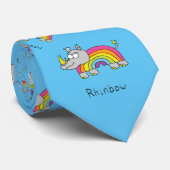 Rhinbow Rhino Rainbow Mannen Stropdas (Opgerold)