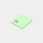 Rhinbow Rhino Rainbow neemt kennis van groen Post-it® Notes (Schuin)