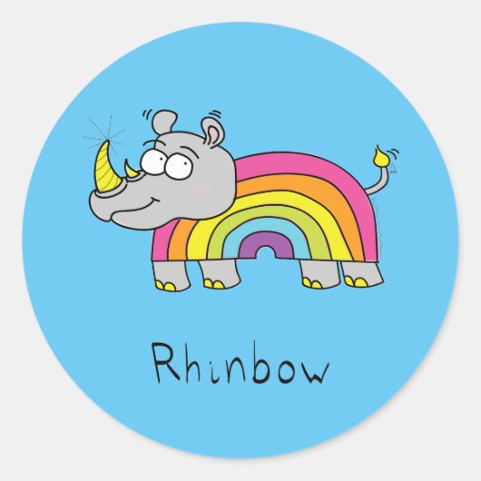 Rhinbow Rhino Rainbow Stickers (Voorkant)