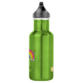 Rhinbow Rhino Rainbow Water Bottle Green Waterfles (Rechts)