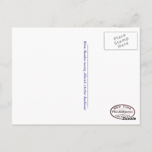 Rhine Maidens en het Briefkaart Alberich (Achterkant)