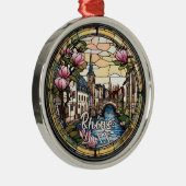 Rhine River Germany Metalen Ornament (Rechts)