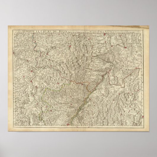 Rhine River Valley, Frankrijk 2 Poster (Voorkant)