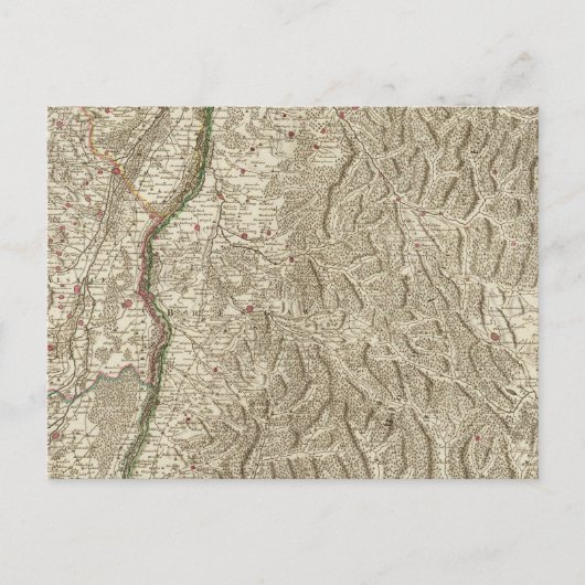 Rhine River Valley, Frankrijk Briefkaart (Voorkant)