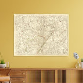 Rhine River Valley, Frankrijk Canvas Afdruk (Insitu (Woonkamer))