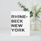 RHINEBECK NEW YORK BRIEFKAART (Staand voorkant)