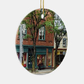 Rhinebeck NY - Market Street Keramisch Ornament (Rechts)
