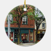 Rhinebeck NY - Market Street Keramisch Ornament (Achterkant)