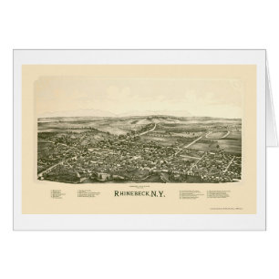 Rhinebeck, NY Panoramic Map - 1890