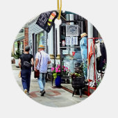 Rhinebeck NY - Winkelen op Market Street Keramisch Ornament (Voorkant)