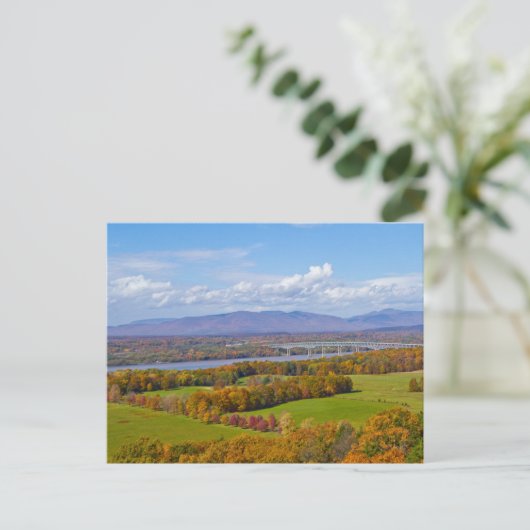 Rhinecliff Bridge in de herfst Briefkaart (Staand voorkant)