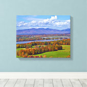 Rhinecliff Bridge in de herfst Canvas Afdruk (Insitu (Houten vloer))