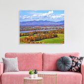 Rhinecliff Bridge in de herfst Canvas Afdruk (Insitu (Woonkamer))