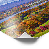 Rhinecliff Bridge in de herfst Foto Afdruk (Hoek)