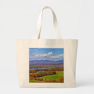 Rhinecliff Bridge in de herfst Grote Tote Bag