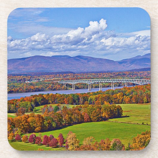 Rhinecliff Bridge in de herfst Onderzetter (Voorkant)