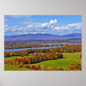 Rhinecliff Bridge in de herfst Poster (Voorkant)