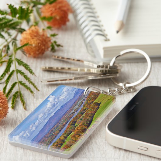 Rhinecliff Bridge in de herfst Sleutelhanger (Voorkant Rechts)
