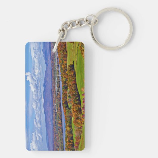 Rhinecliff Bridge in de herfst Sleutelhanger (achterkant)