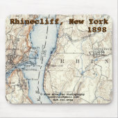 Rhinecliff Historic Map mousepad Muismat (Voorkant)