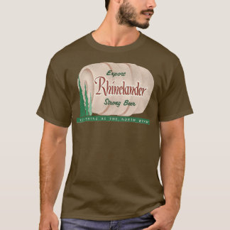 Rhinelander Beer Retro Deunct Wisconsin Brewerian T-shirt