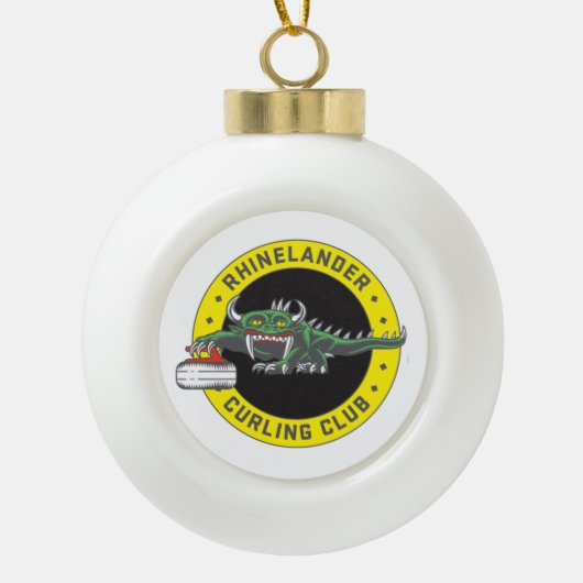 Rhinelander Hodag Curling Ornament (Voorkant)