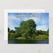 Rhinelander Wisconsin-Briefkaart Briefkaart (Voorkant / Achterkant)