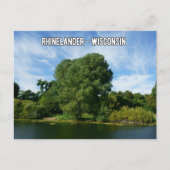 Rhinelander Wisconsin-Briefkaart Briefkaart (Voorkant)