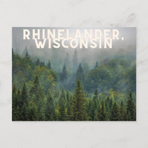 Rhinelander, Wisconsin Forest Up North Briefkaart