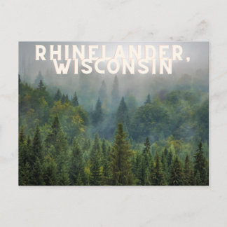 Rhinelander, Wisconsin Forest Up North Briefkaart