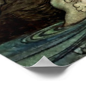 Rhinemaiden van Wagner's "Ring" door Arthur Rackha Poster (Hoek)